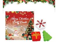 Bath Balls, Christmas Set with Scented, Holiday Supplies for Spa, Gentle Formulas Feature, Relaxing Soak Function, Beauty Tool, Festive Accessory for Women Girls and Mothers 4.53x4.57 Inches