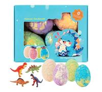 Bath Balls For Boys - 12 Pieces | Gentle Funny Natural Bath Bombs With Dinosaur Toys | Kids Bubble Baths Balls For Boys Girls Bathing Play Relaxation Birthday Holiday