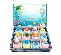 Bath Balls For Kids - 12 Pieces 60g, Kids Stocking Stuffers Bath Balls, Rainbow Fizzer | Gentle Refreshing Foam, Rainbow Bathing Bombs Set, Fizzy Foaming Bubble Ball For Teen Family Friends