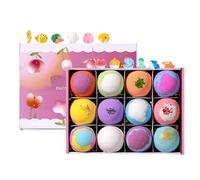 Bath Balls With Toys 12-Piece Body Cleanser Kids Bath Balls Create Dense Bu