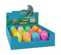 Bath Balls With Toys Inside - 12 Pieces With Dinosaur And Card | Colorful Rainbow Bath Toy For Boys Girls Birthday Holiday Children's Day Bathroom Pool And Others