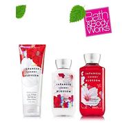Bath & Body Works Signature Collection "Kirschblüten japonais" Coffret cadeau ~ Körpercreme ~ Duschgel & Lotion pour le corps ~