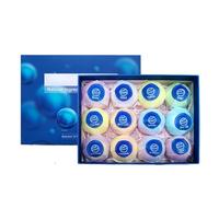 Bath Bomb Set, Colorful Bubble Balls, Box 7.6 * 2.1 * 5.8 inch Natural Fizzy Bath Soak, 12pcs Skin Safe Relaxing Formula, for Women Girls Home Spa Pool Party Family Time Use