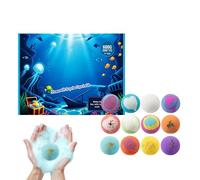 Bath-Bombs Balls, Moisturizing Bath Fizzers With Toy, Refreshing Shower Steamers Spa Set For Kids Boys Girls Teens Women Relaxation Stress Relief Baths Time Birthday Party Gift Home Hotel Bathroom