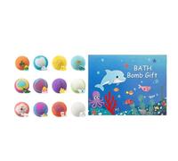 Bath Bombs for Kids with Toys Inside, 12Pcs Colorful Handmade Kids Bath Bombs with Surprise Inside for Boys Girls Summer Bathroom Hotel Home