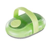 Bath Brush, Body Scrubber, Soap Dispenser, Deep Cleansing Design, Anti-Slip Grip, Blue, Shower Accessory, Crafted from Wear-Resistant Abs Material, 4.13x3.15x2.17in