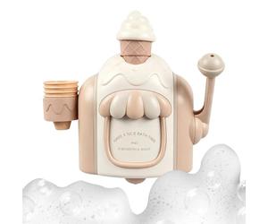 Bath Bubble Ice Cream Maker Cute Pretend Play Educational Bath Toy Set Kids