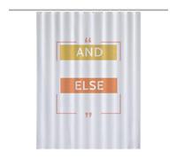 Bath CurtainRideau Douche Imperméable Opaque 53.54x70.87Inch（136x180cm） 12 Crochets Plastique + Oeillets Métal, Résistant Chaleur And Nothing Else Matters-yellow-orange-T-s