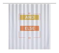 Bath CurtainRideau Douche Imperméable Opaque 64.17x70.87Inch（163x180cm） 12 Crochets Plastique + Oeillets Métal, Résistant Chaleur And Nothing Else Matters-yellow-orange-T-s