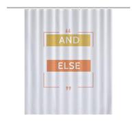 Bath CurtainRideau Opaque Pour Douche /Baignoire, Polyester And Nothing Else Matters-yellow-orange-T-shirt-mug Imperméable Avec Crochets Et Oeillets , Résistant À La Chale
