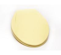 Bath Décor 2Q1E6-50 Abattant WC en plastique à fermeture lente avec charnière Vari Adjust R'N'C et matériel de montage Quik-Lok, jaune