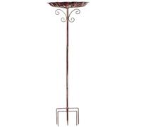 Bath d'oiseaux pour Jardin - Bains d'oiseaux pour Le Plein Air | Jardins Réglables De Hauteur Birdfeeder À L'extérieur | Bol d'alimentation des Oiseaux Métalliques Debout | Décorations À L'épreuve De