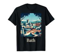 Bath England Architecture Historique Voyage Design T-Shirt