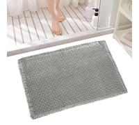 Bath Mat, Bathroom Shower Rug, Non-Slip Quick Dry Carpet, Waffle Machine Washable Floor Cover, Super Absorbent Bathmat for Tub Kitchen Apartment Entryway Home Decor, 43.18x60.96cm
