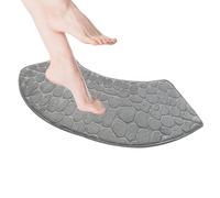 Bath Mat - Curved Washable Floor Carpet for Absorbent Comfort in Bathroom, Family Entrance Safety with Shower Use, Home Decor for Bedroom, RV, Apartment, Kitchen, Dormitories, and Hotel, 39.3 Inches