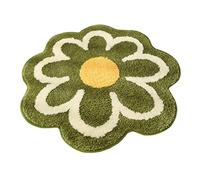 Bath Mat Non Slip Bathtub Rug Flower Shaped Shower Mat Absorbent Bathroom Mat for Home Decor Area Rugs
