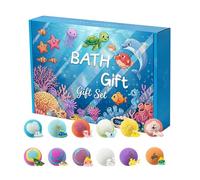 Bath Salt Ball,12 Pieces Bubble Relaxing Natural Fun Set Box | Bath Toys, Skin Children Boys Girls Bathroom Bathtub Washroom Home House Indoor Outdoor
