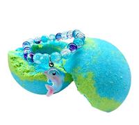 Bath Salt - Bubble Ball Fragrant Fizzy Bomb | Relaxing Aromatherapy Spa Soak With Bracelet Surprise Moisturizing Skin Care Fizzing Bubble Bath Set for Home, Travel, Bathroom