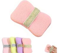 Bath Scoon Sponge, 2025 Nouveau 2 Éponges De Douche, Exfoliator Scurbber Pouch, Sponge Exfoliant Mesh Pouf Pour Les Femmes Et Les Hommes, Pour Un Usage Quotidien Et Un Voyage