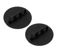 Bath Scrubber for Body - 2 Piece Reusable exfoliatingg Rubber Shower Pad | 2-pack paiinless exfoliatingg Body Scrub Pads With Elastic Rings. Gentle Non-slip Shower Tool For Back, Shoulders, & Home