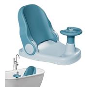 Bath Seat 6 Months+ - Adjustable Backrest Chair, Foldable Shower | Stool | Non-Slip Sit-Lie Support, Suction Cup Base for Infant Bathing Time, Portable Tub Use, Washing Setup