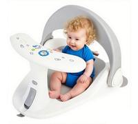 Bath Seat, Non Slip Adjustable Bathing Support Chair, 14.96x12.6x7.09 Inches Water Play Seat for Bathroom, Bathtub, Beach, Camping, Safe Wash Aid to Travel and Home Use
