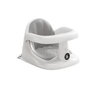 Bath Seat - Soft TPE Cushion | Temperature Gauge Chair | Real Time Water Temp Display, Bottom Suction Cups, High Backrest Anti Slip, For Bathtub & Shower Floor 6-24 Months