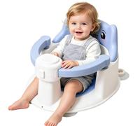 Bath Support Chair - Non-Slip Suction Cup Bath Seat With Bear Backrest | Bath Support Chair - Designed With A Supportive Bear-shaped Backrest And Comfortable Armrests To Keep Up To 6 Months