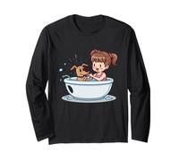 Bath Time Chaos T-Shirt Unisexe pour Homme et Femme Manche Longue