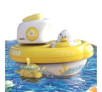 Bath Toy Boats - Hand Crank Water Play, Interactive Kids Shower Toy, Funny Floating Boat | Winding Bath Game For Boys Girls Indoor Home Pool Beach Educational Play