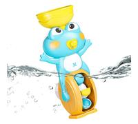 Bath Toys, Bathtub Waterfall Toy, 4.13x3.35x7.48 inches Suction Cup Feature, Frog Shape Educational Game, Sensory Play Baths for Home, Pool, Hotel, Travel, Outdoor, Shower Time,