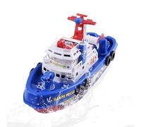 Bath Toys - Electric Fire Boat, Floating Water Sprayer with Automatic Pumping Action, Bathtub Speedboat Toy, Swimming Pool Accessories, Bathroom Game for Kids Fun During Shower Time