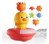 Bath Toys, Water Sprinklers Bath Toys, Electric Duck Interactive Play Set, Fun Game for Boys and Girls, Entertaining Shower Toy for Indoor Use, Beach Adventures, Home