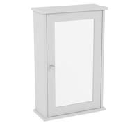 Bath Vida Armoire murale 1 porte avec miroir (FSC 100 %) (blanc)