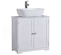 Bath Vida Priano Armoire de Salle de Bain à Poser au Sol Blanc