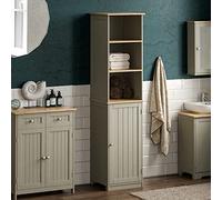 Bath Vida Priano Armoire de Salle de Bain Armoire de Rangement sur Pied Gris