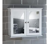 Bath Vida Priano Armoire de Salle de Bain avec Miroir et 2 Portes