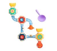 Bath Wall Toys, Water Pipe Splicing Toy for Bath, for Boys and Girls Ages 3+, Preschoolers, Nursery, Swimming Pool, Daycare Centers, Bathroom, New Parents, Outdoor Bathtub, Fun and Educational Water