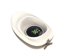 Bath Water Thermometer - 13x7.5x5cm Floating Digital Smart Tub Temperature Sensor, Compact Boat Shape Water Safety Monitor with Visual Hot Cold Indicators Precise Measurement for Infant Comfort Easy A