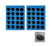 Batheidon 40 Piezas Patin Souris de Ratón UHMW-PE, Deslizamiento Suave y Duradero, Compatible Con Todos Los Ratones, 0,8 mm de Grosor, Perfecto Para Juegos y USO Diario