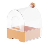 Bathing De Bain De Sittich - Bain D'oiseaux Pour Cages | 6,69x9,45 Pouces Sûr Pas Un Conteneur Pour Oiseaux | Conteneur Transparent Stable Avec Douche Design Pi