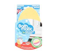 Bathmatic Lot de 2 éponges de Nettoyage, Anti-Rayures, parfaites pour Nettoyer Les miroirs et Les écrans de Douche
