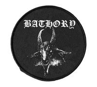 Bathory Goat Band Logo Circle Sew On Patch