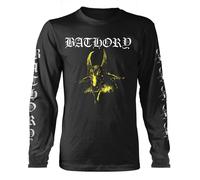 Bathory Goat Band Logo Long Sleeve T Shirt S Black