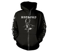 Bathory 'Goat' (Noir) Sweat à Capuche Zippé