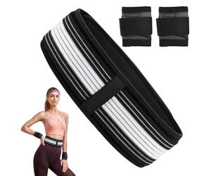 BATHRINS Lot de 2 ceintures orthopédiques et bandages de poignet, 110 cm, avec 2 bandages de sport, pour sciatique, soulagement des maux de dos, fitness et musculation