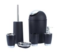 Bathroom Accessory Set, Bathroom Accessories Set 6 Piece Bath Ensemble Includes Soap Dispenser, Toothbrush Holder, Toothbrush Cup, Soap Dish for Decorative Countertop