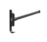 Bathroom Aluminum Towel Rack Rail Holder Black Swivel Rotating Hand Towel Racks Wall Hanger Fixture Space Saving Hardware (Color : 1, Size