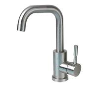 Bathroom Basin Faucet 304 Stainless Steel Hot Cold Wash Mixer Crane Tap 360 Rotation Sink Single Lever Tap For Bathroom(Brushed B)