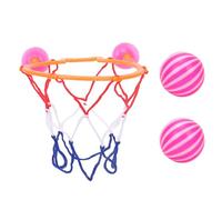 Bathroom Basketball - PP Material, Kids Toy, Bathtub Game | Game, Suction Cups, 2 Balls Included, 11x13x9CM, Fun Indoor Playset for, Children, Bathroom Entertainment